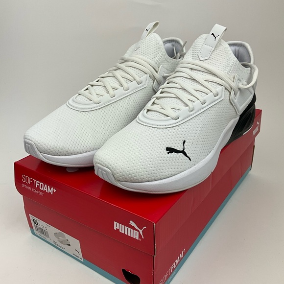 Puma Other - Puma White Mens White Black Softfoam Shoes Various Sizes
